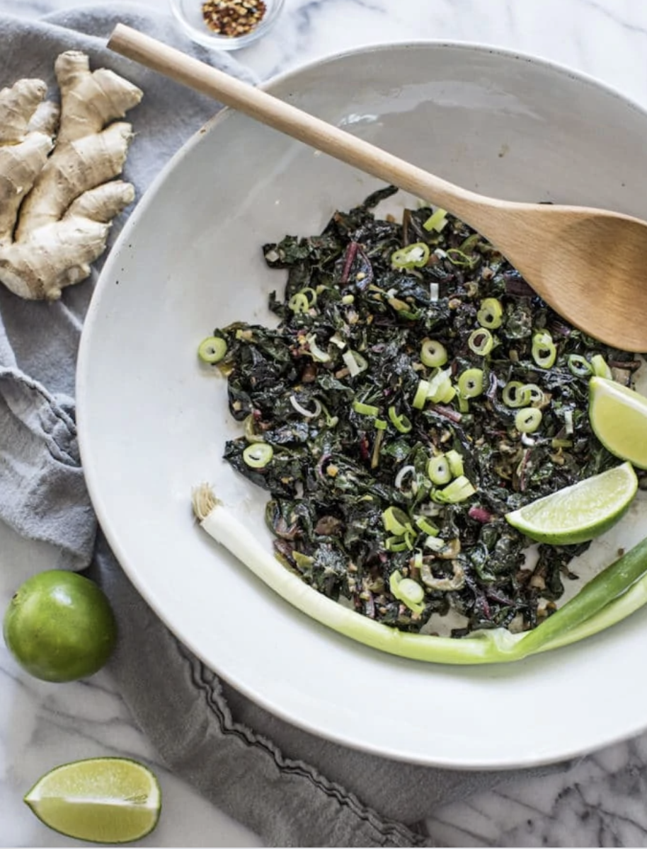 Thai-Style Sauteed Greens With Coconut Milk