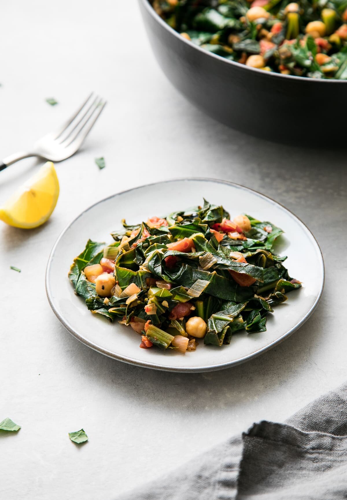 Collard Greens with Chickpeas