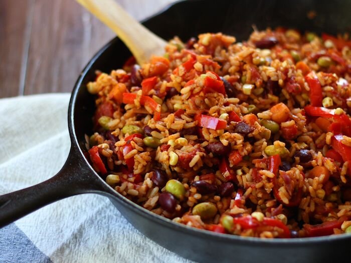 Mexican Kidney Bean Fried Rice