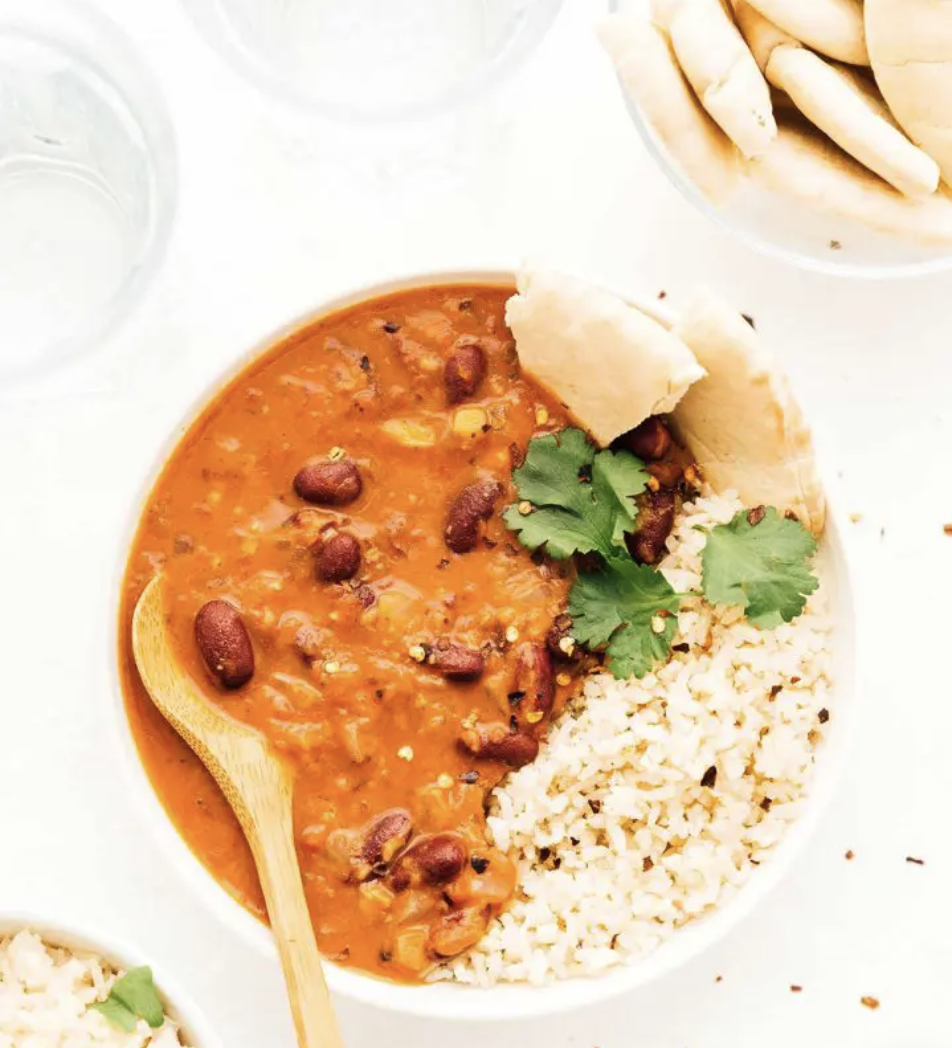 Coconut Kidney Beans Curry