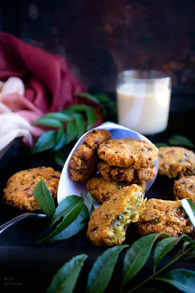Parippu Vada South Indian Lentil Fritters