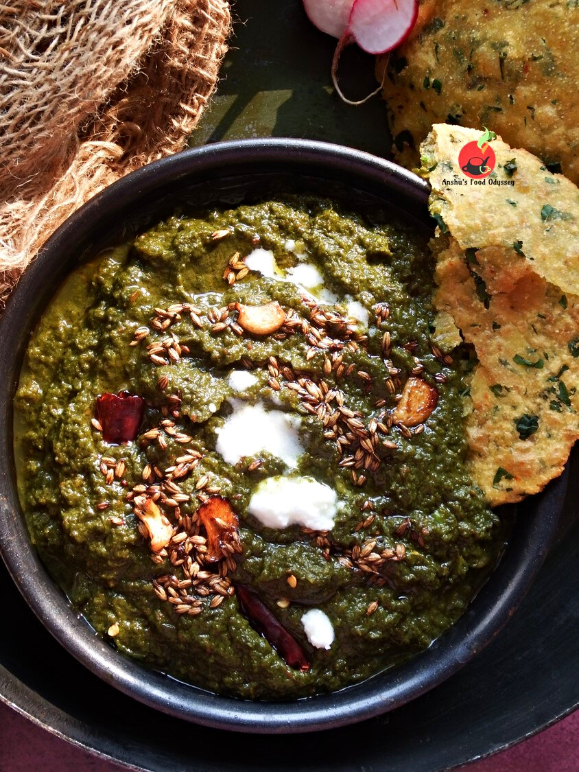 Punjabi Sarson ka Saag | Indian Mustard Greens Curry