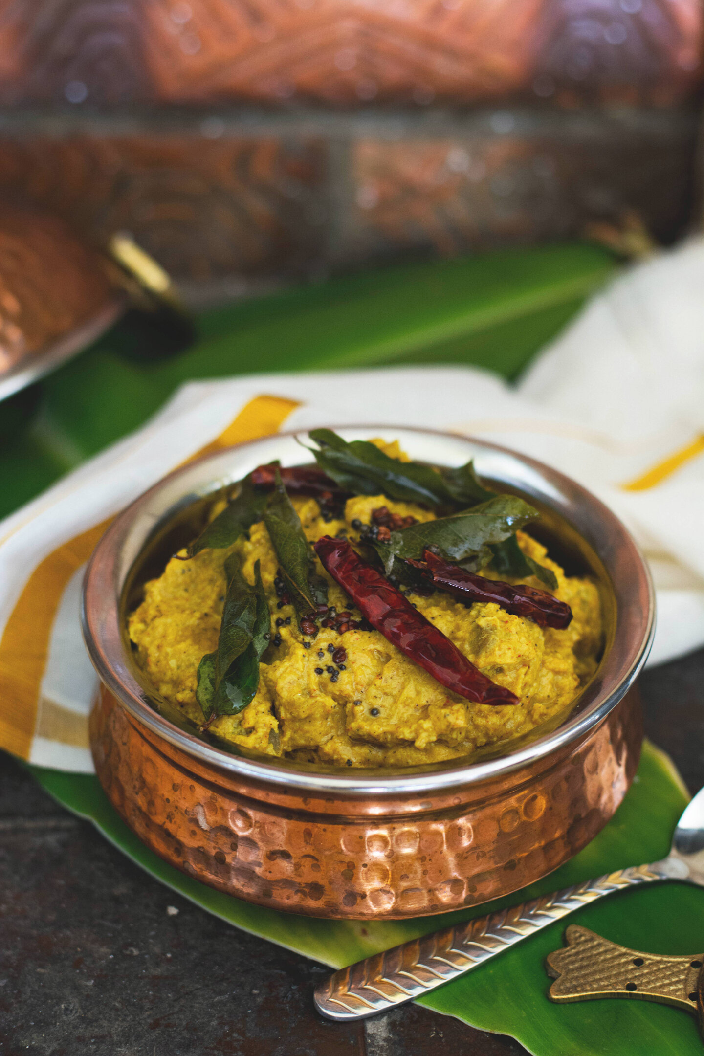 Kaalan (Kerala Style Yam and Plantain Curry With Coconut 