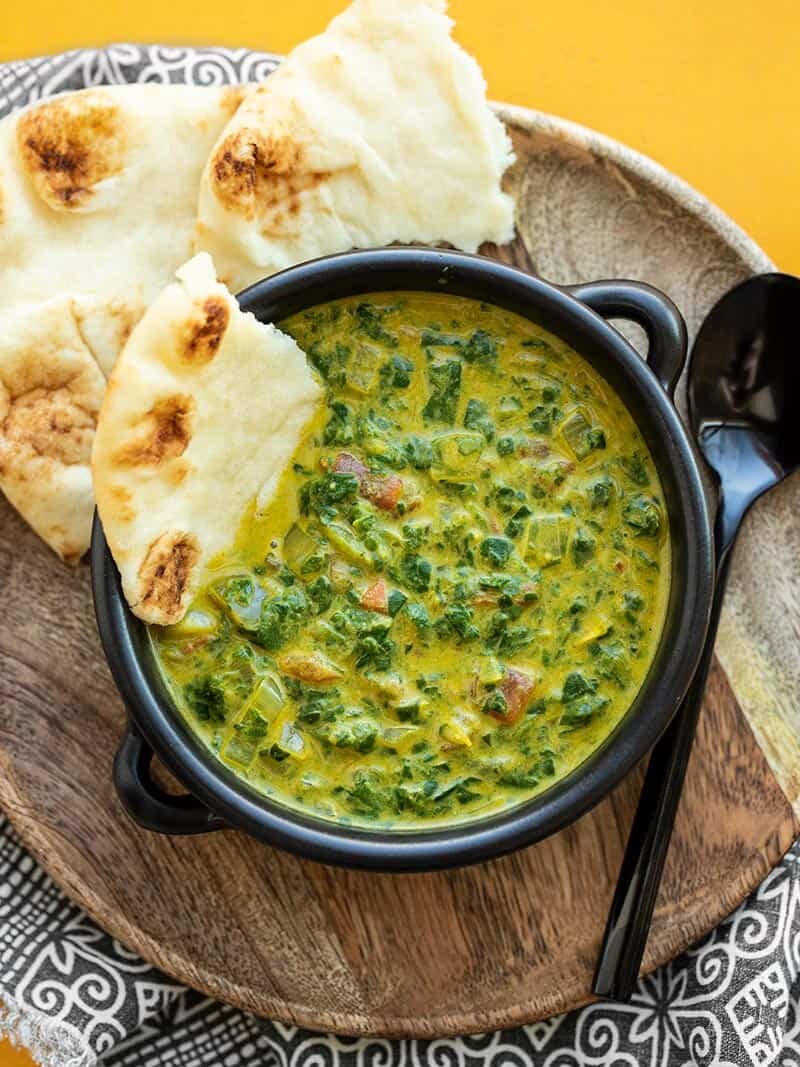 Indian Style Creamed Spinach