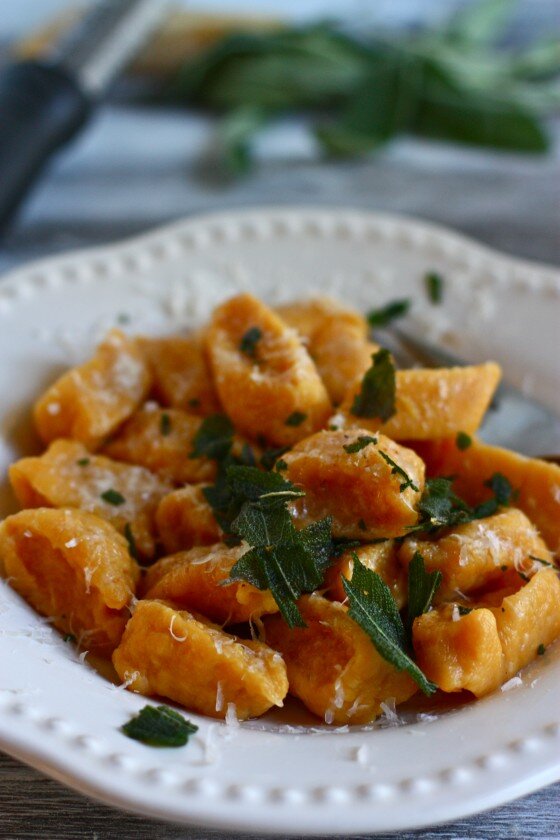 Butternut Squash Gnocchi with Browned Butter and Fried Sage