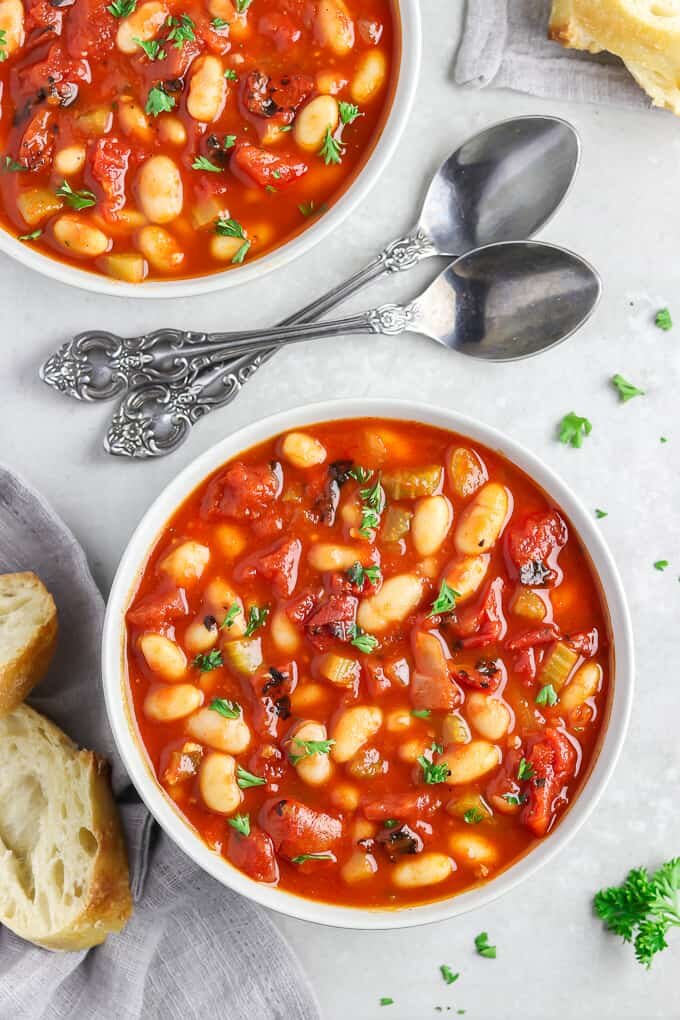 Smoky Tomato White Bean Stew