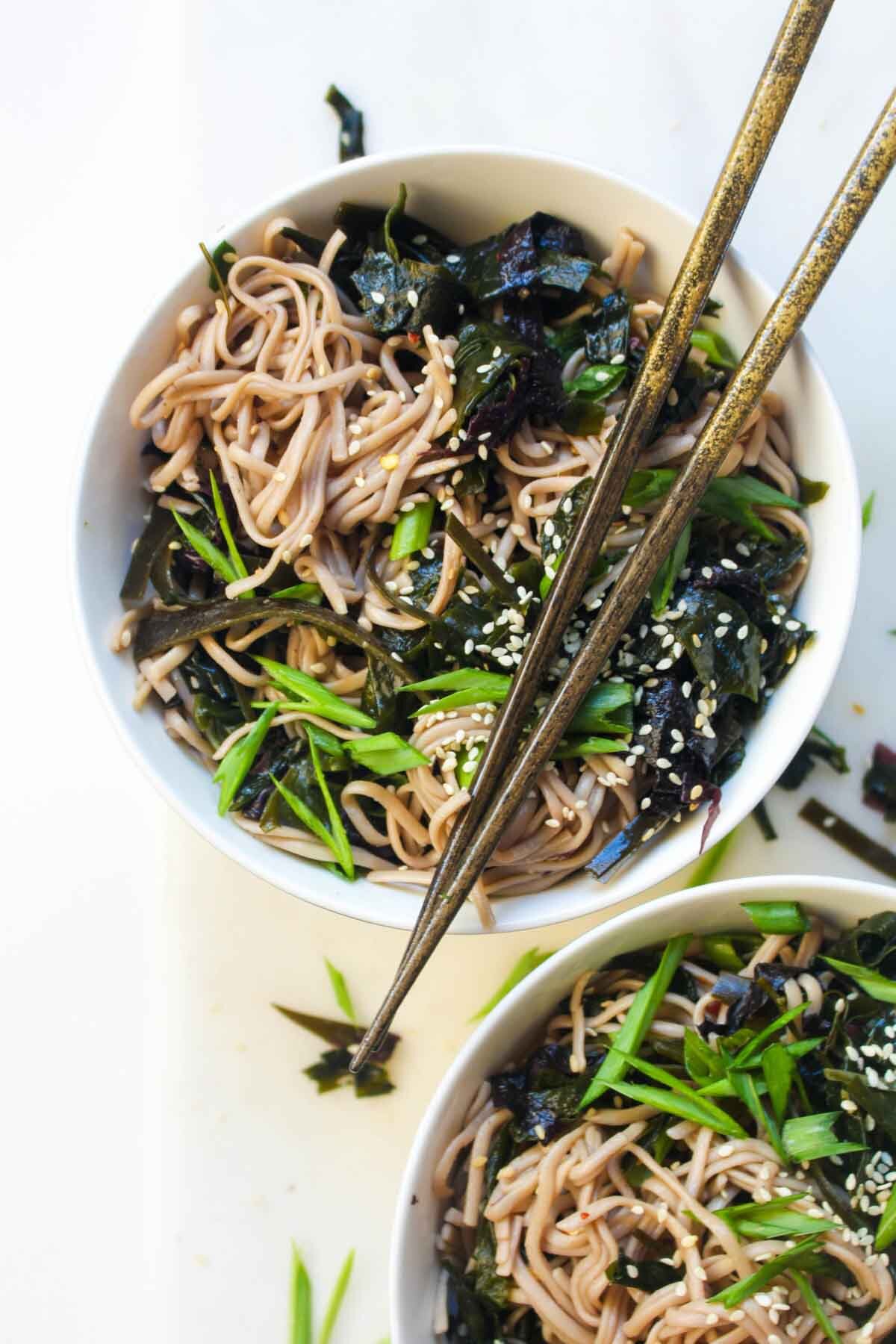 Seaweed Salad Soba Noodle Bowl