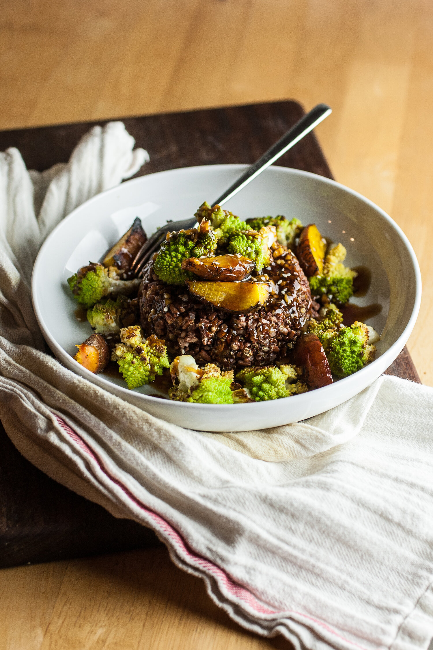 Teriyaki Romanesco and Beet Bowl