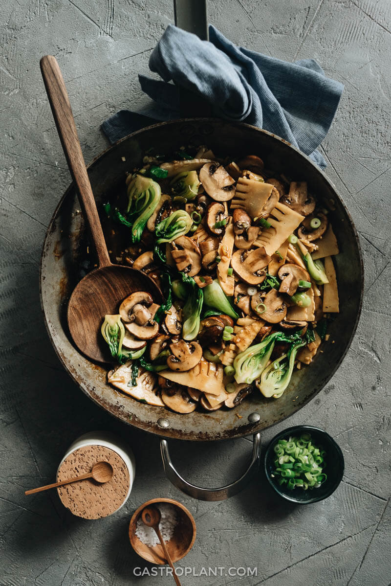 Chinese Mushroom and Bamboo Stir Fry