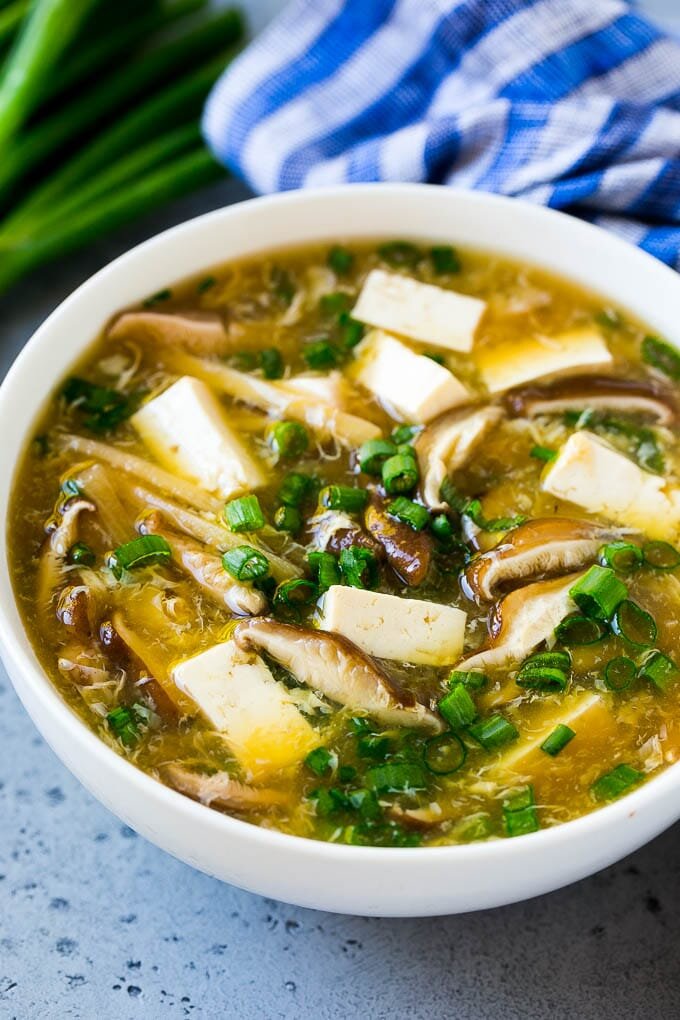 Hot and Sour Soup with Bamboo Shoots