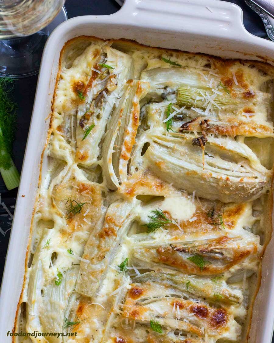 Roasted Fennel With Parmesan &amp; Cream