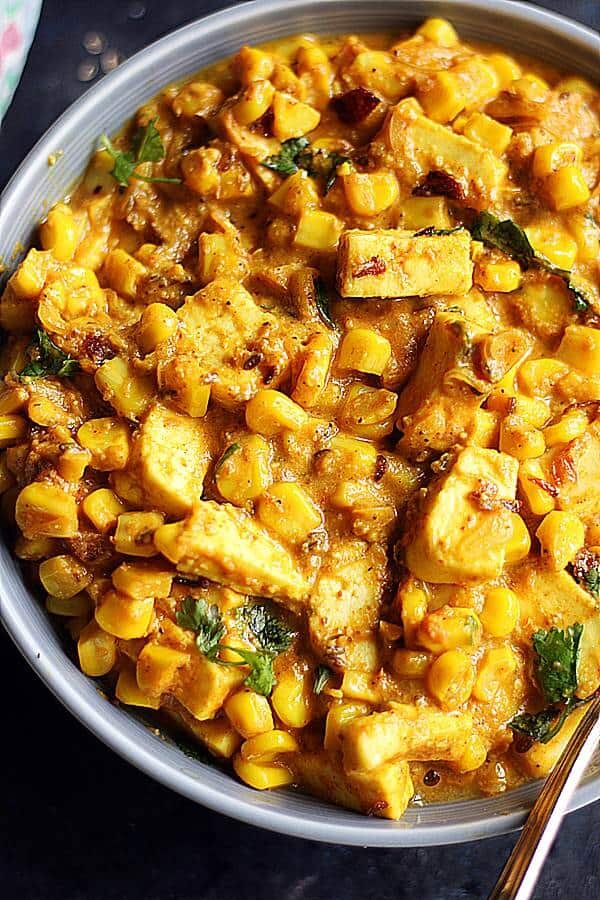 Vegan Tofu Corn Curry
