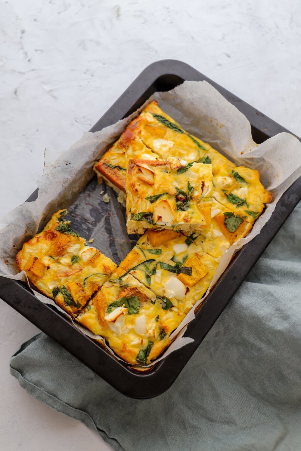 Roast Pumpkin &amp; Feta Frittata