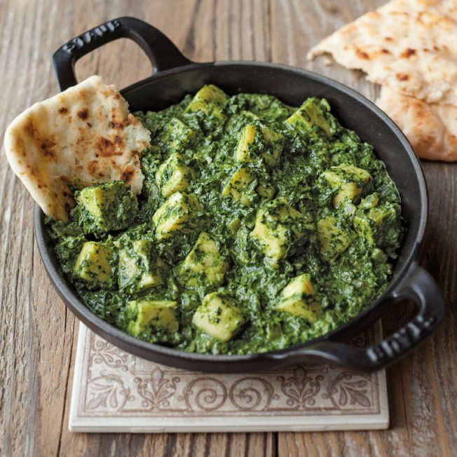 Indian Style Spiced Greens with Paneer