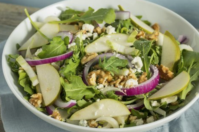 Escarole Salad with Pears and Blue Cheese