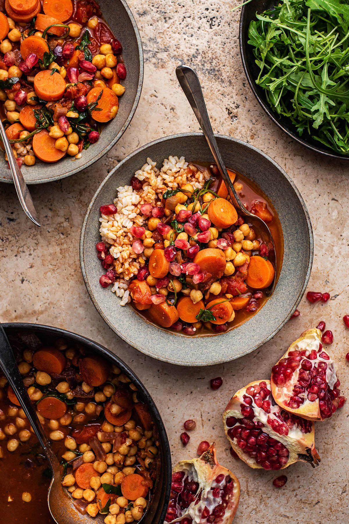 Moroccan Spiced Carrot Chickpea Stew
