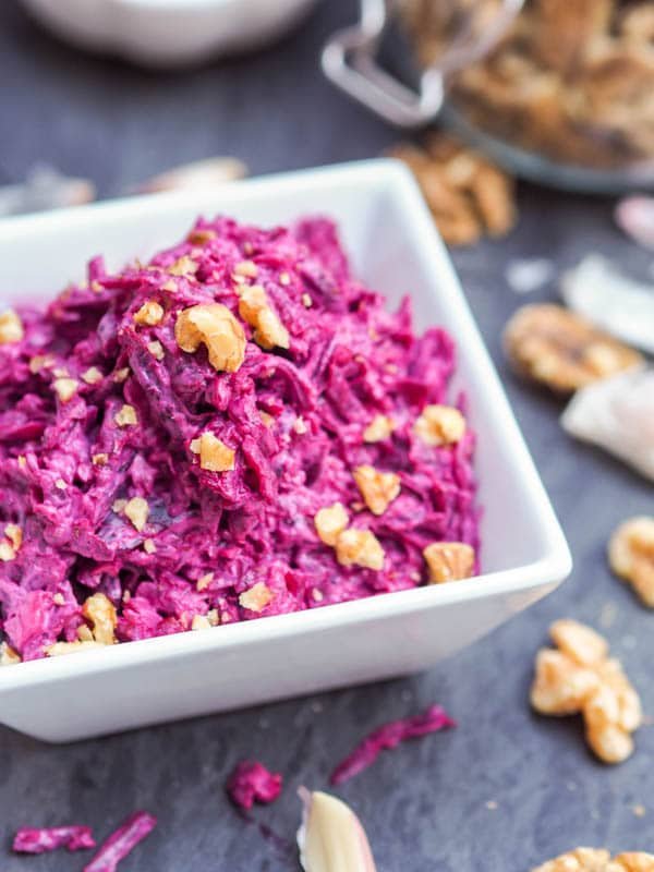 Russian Beet Salad with Walnuts