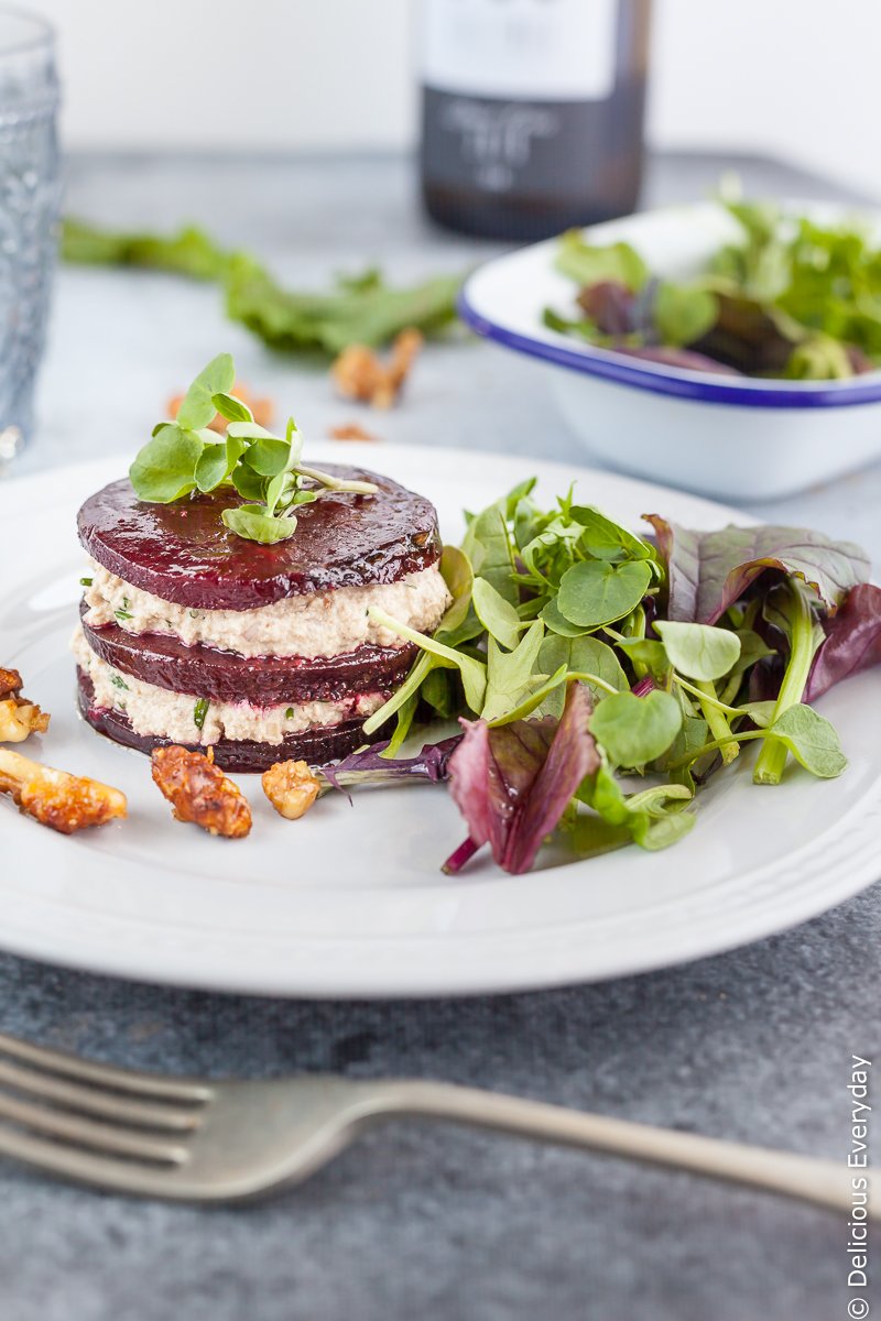 Roasted Beetroot Napoleon {vegan}