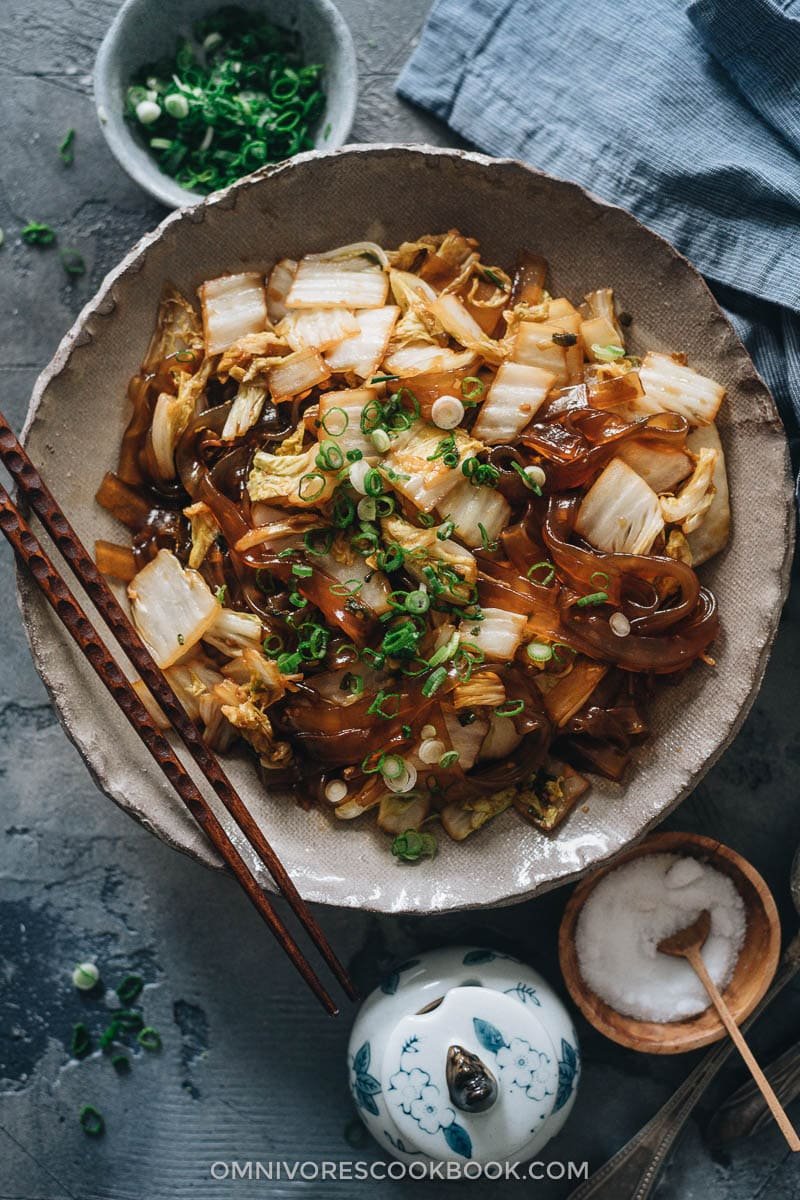 Napa Cabbage with Glass Noodles