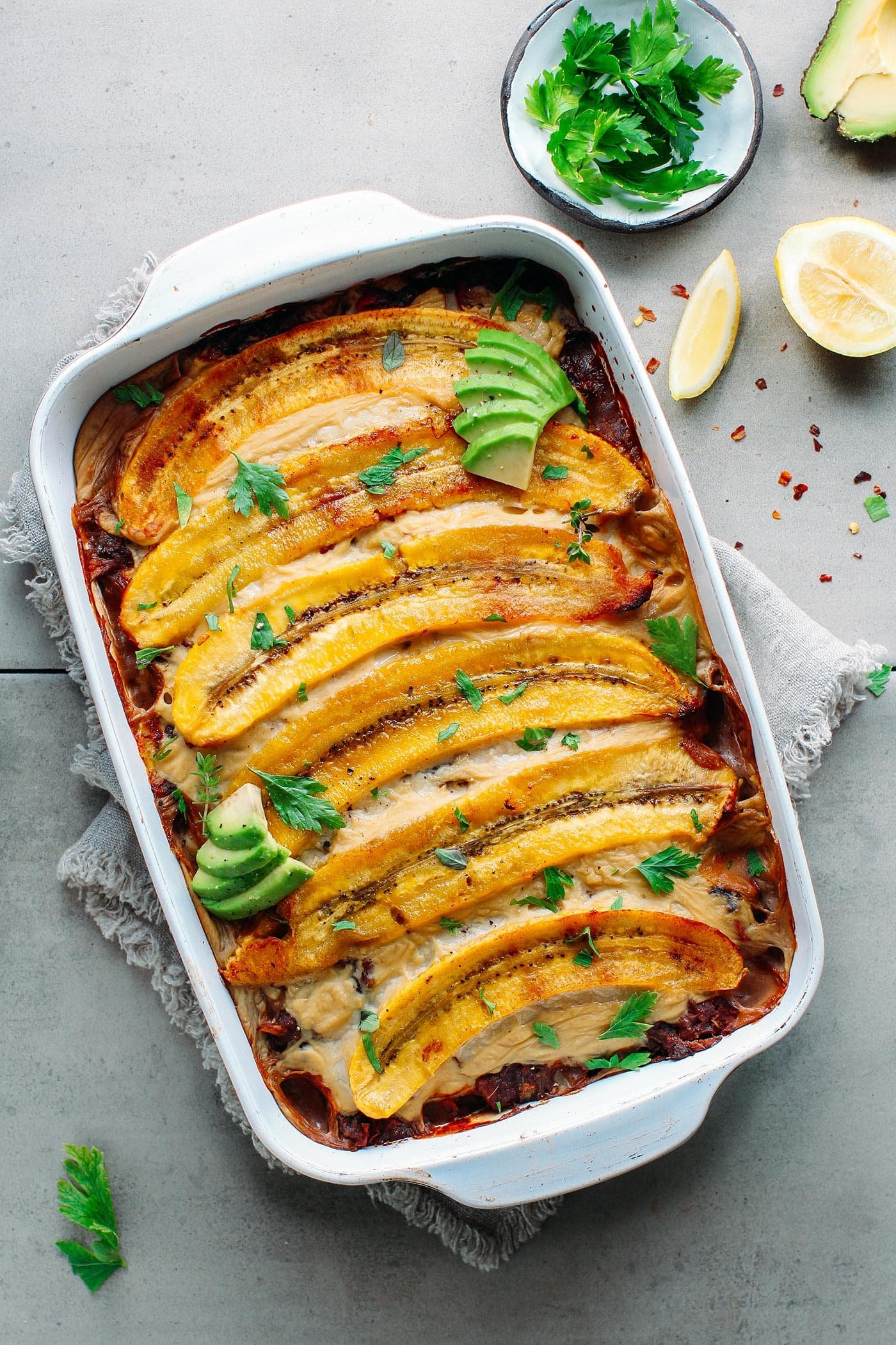 Vegan Plantain Lasagna (Pastelón)