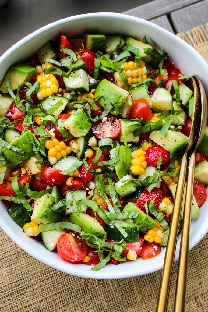 Corn &amp; Strawberry Summer Salad