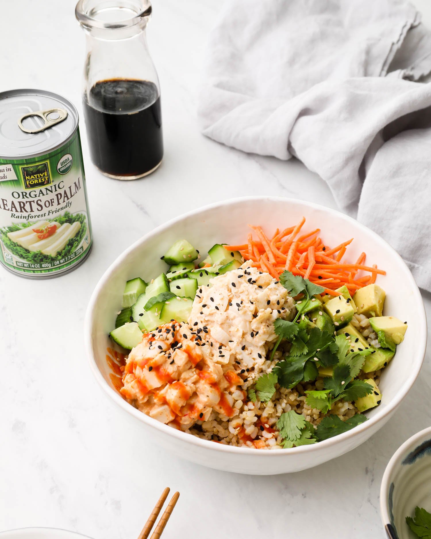 Vegan Heart of Palm Sushi Bowl