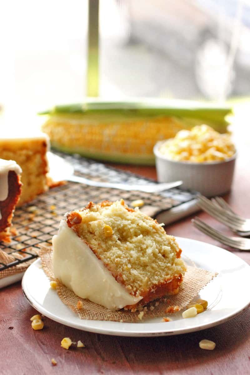 Sweet Corn Cake with Hot Butter Glaze