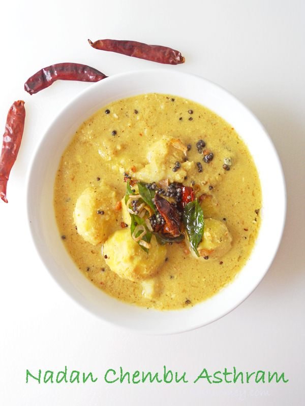 Nadan Chembu Asthram: Taro Root Curry
