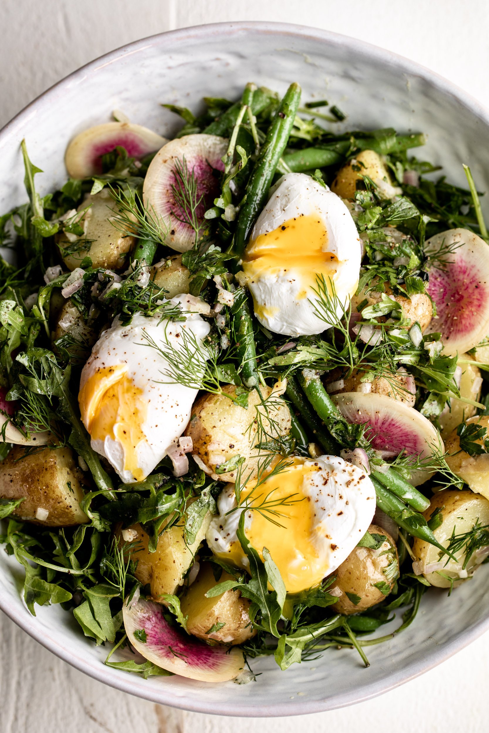 French Potato Salad with Green Beans