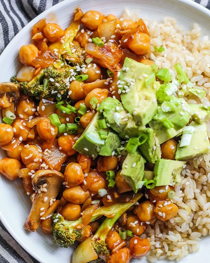 Sweet and Sour Chickpeas