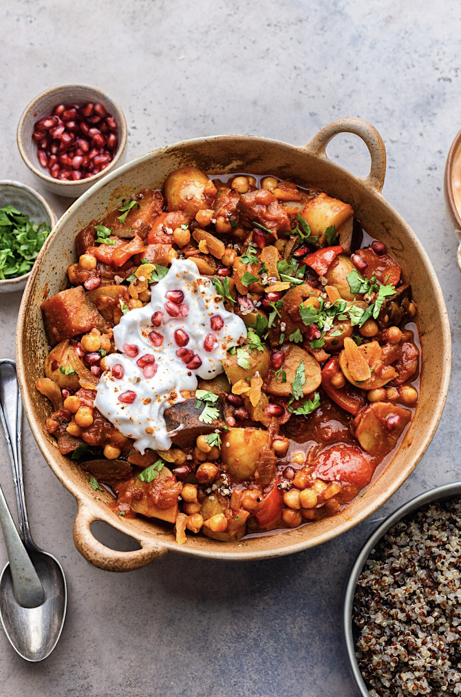 Harissa Vegetable and Chickpea Stew