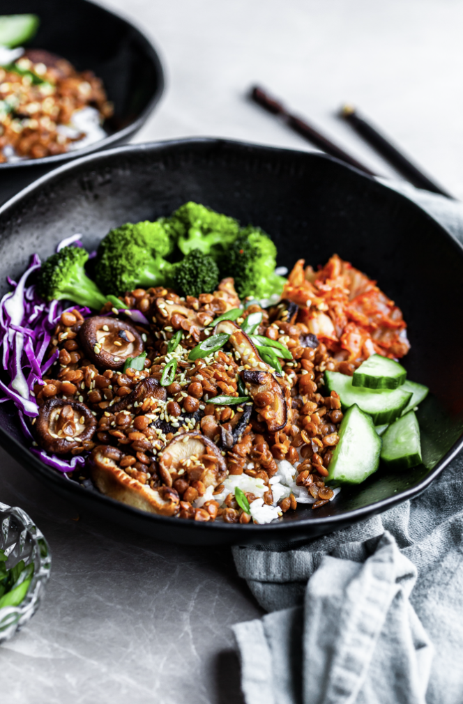 Korean Lentils – Vegan Bulgogi 