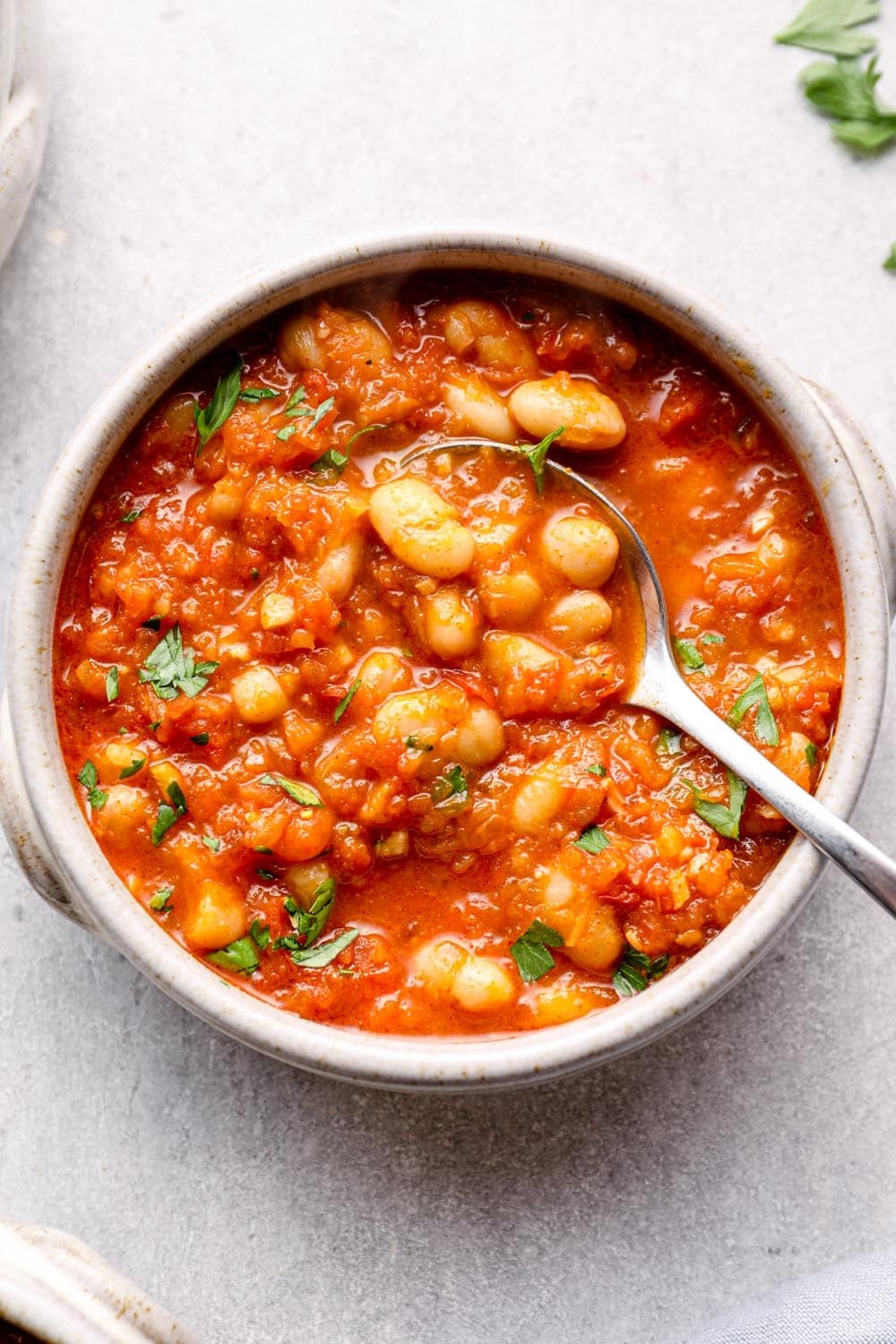 Loubia Stewed Moroccan White Beans