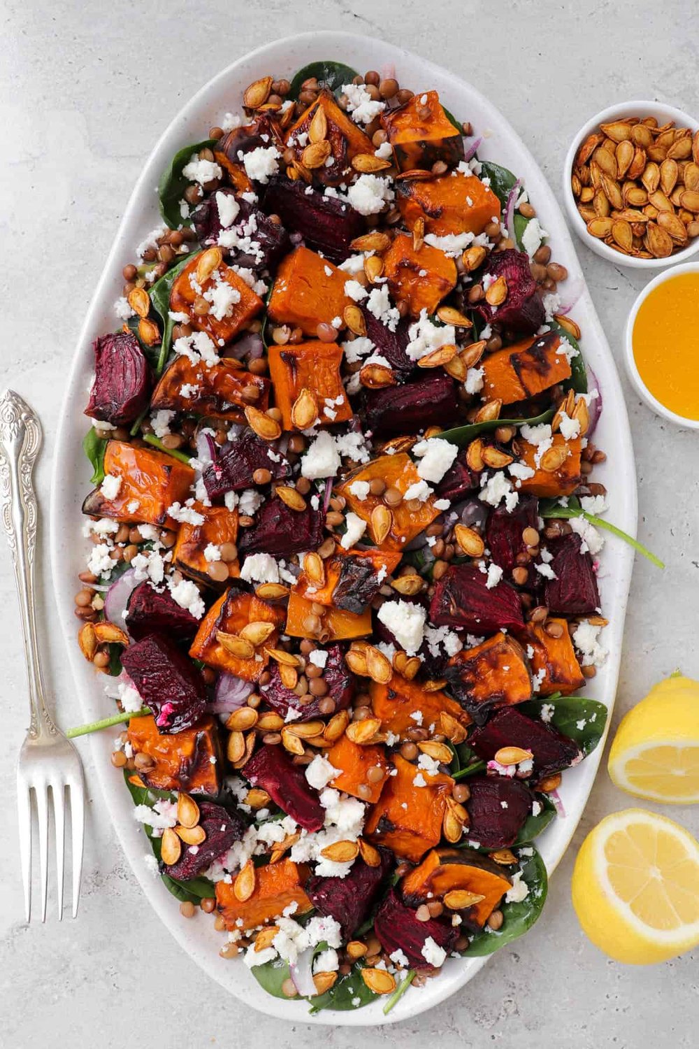 Roasted Beetroot and Pumpkin Salad