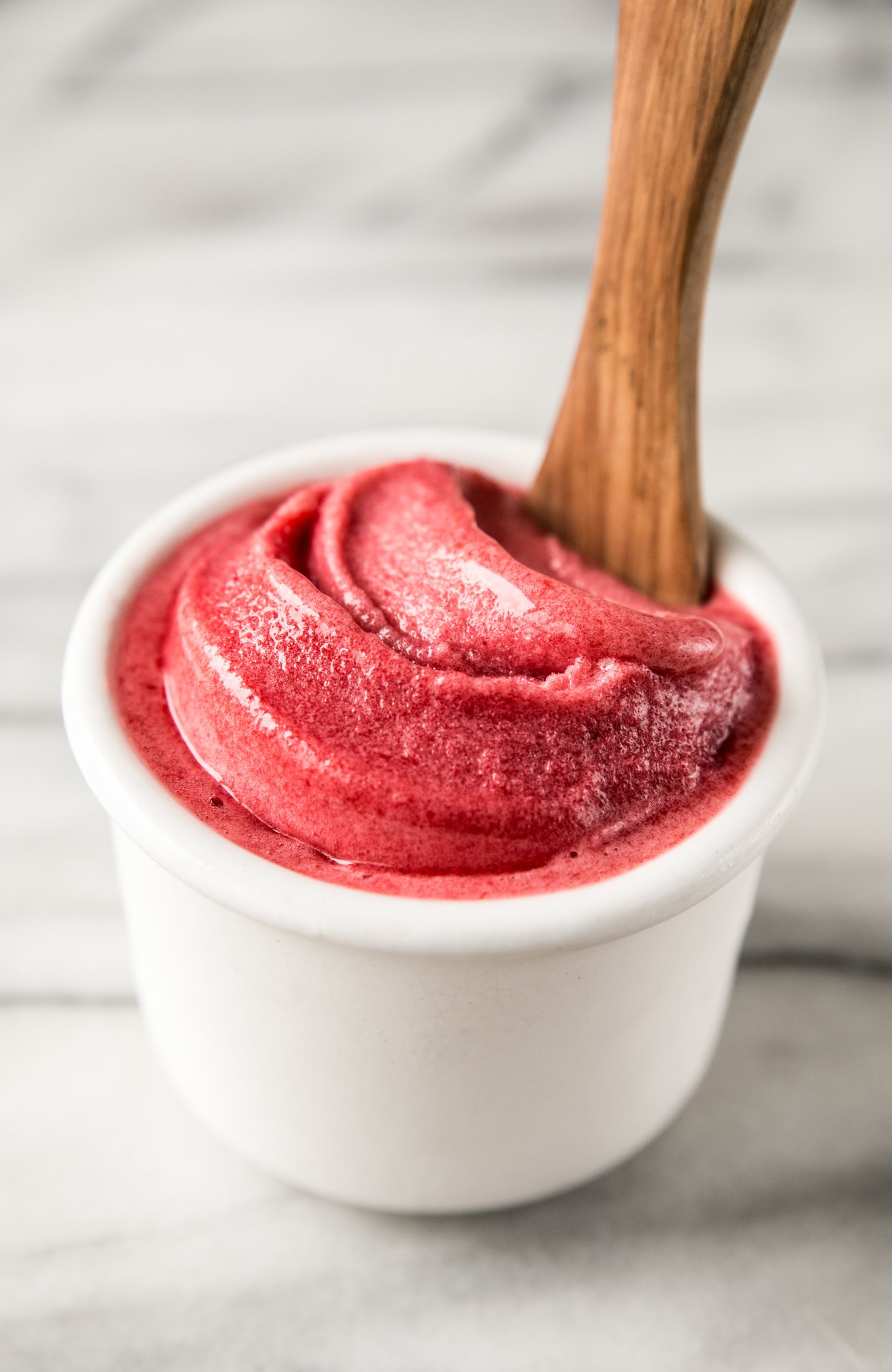 Raspberry Rhubarb Sorbet