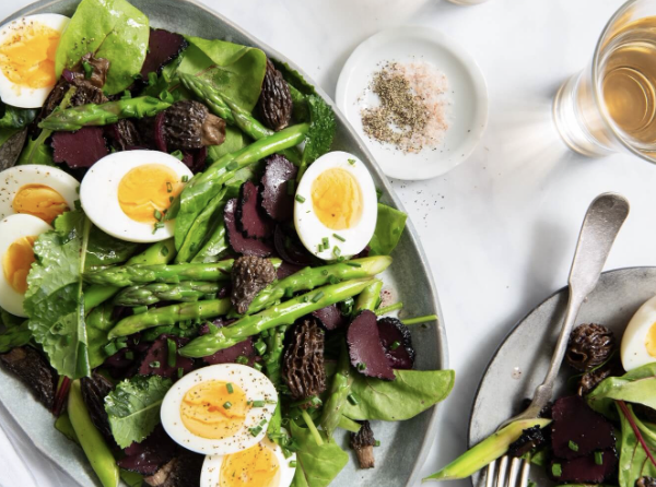 Asparagus and Morel Salad with Truffle