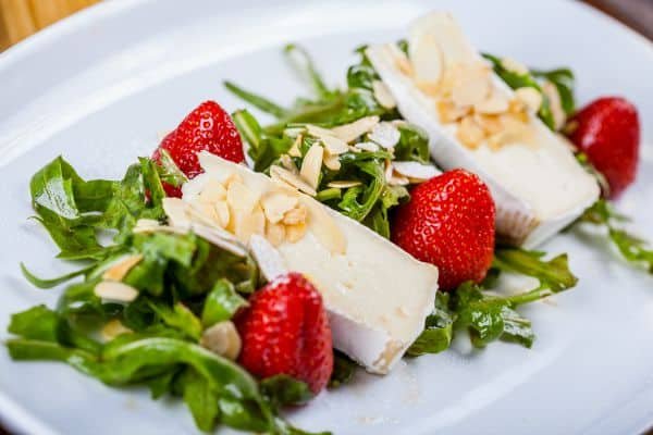Dandelion Salad with Balsamic Strawberries