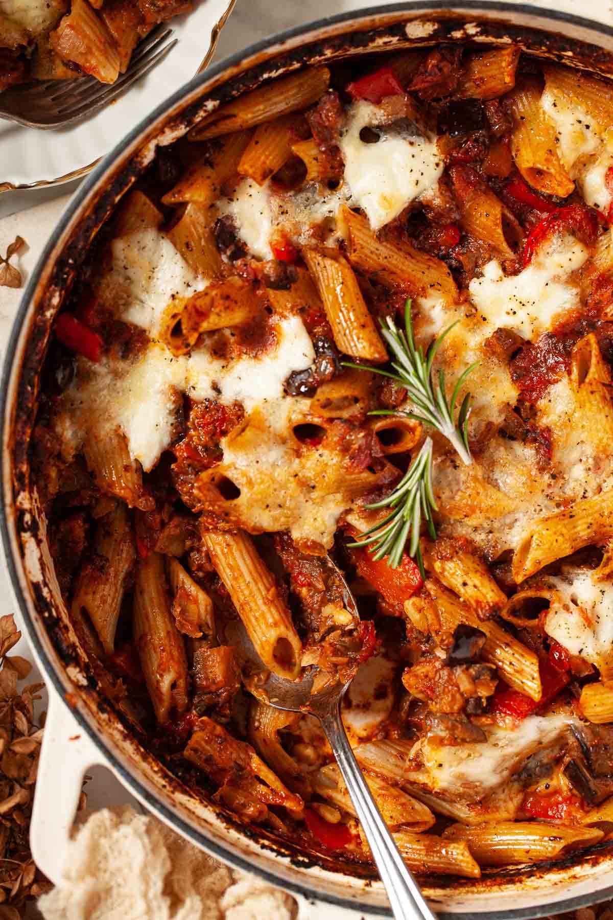 Baked Pasta with Aubergine