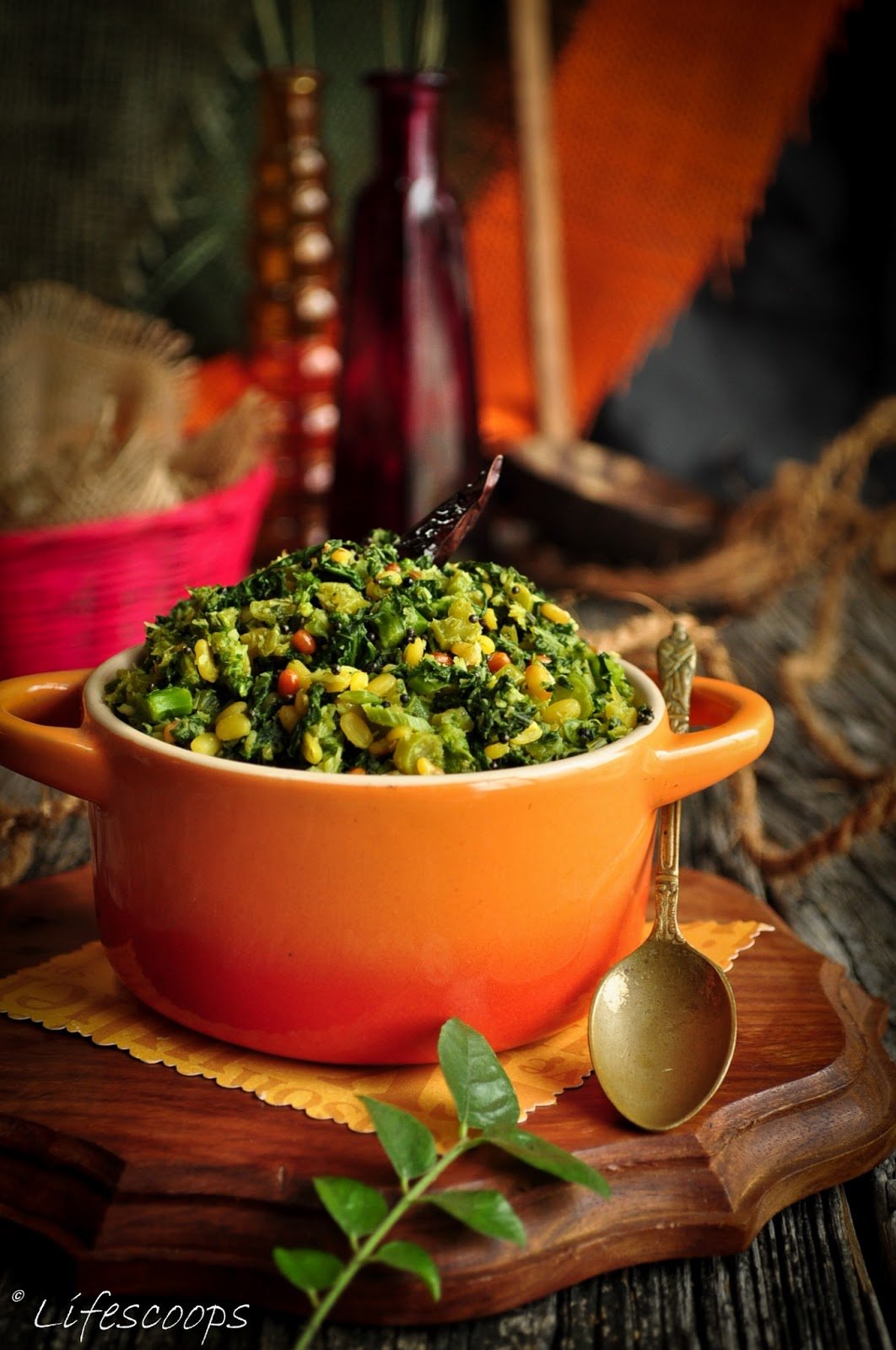 Broccoli Rabe with Coconut and Lentils