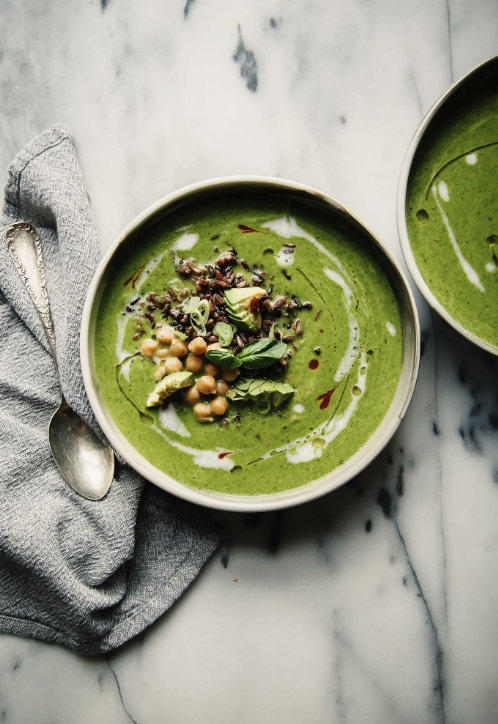 Coconut Soup with Celery, Kale &amp; Ginger