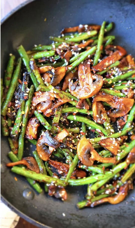 Green Bean Mushroom Stir fry