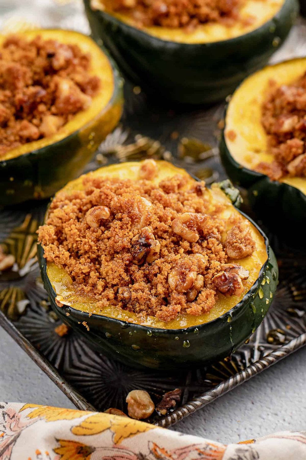 Oven Baked Acorn Squash with Sweet Filling