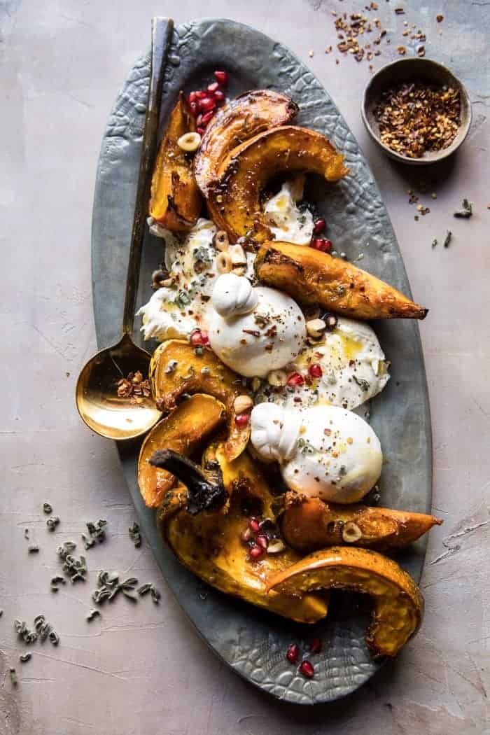 Honey Butter Roasted Acorn with Burrata