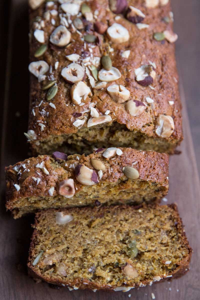 Acorn Squash Bread with Seeds and Nuts