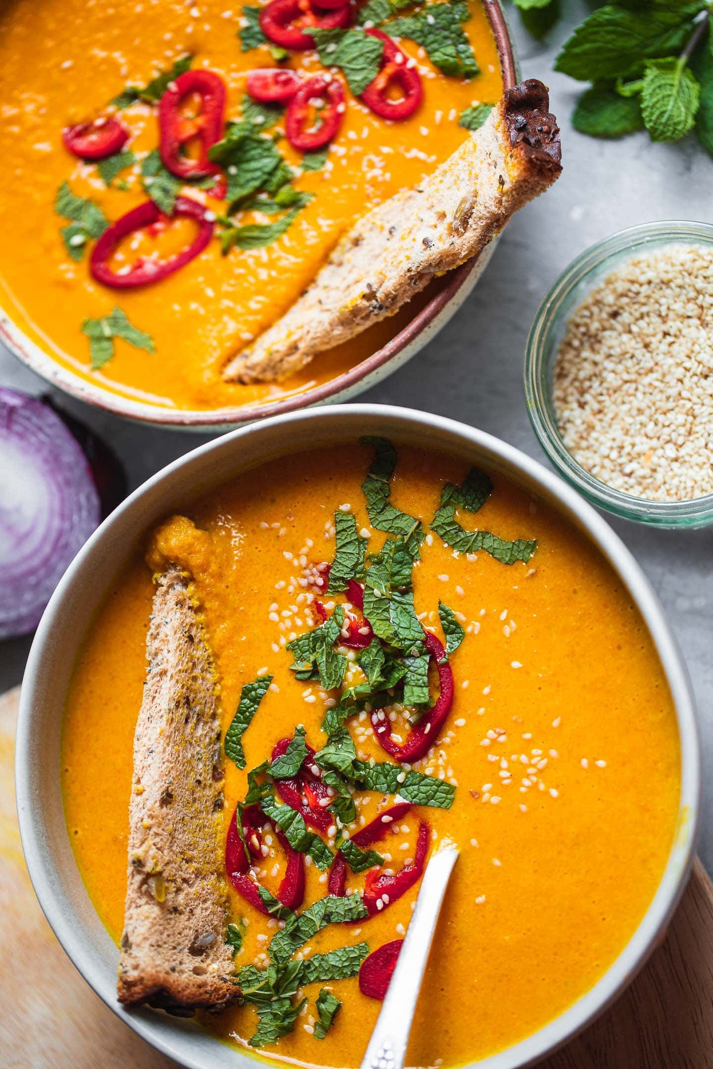 Spicy Butternut Squash Soup