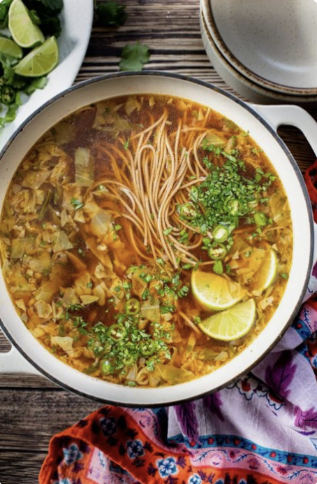 Spicy Cabbage Noodle Soup