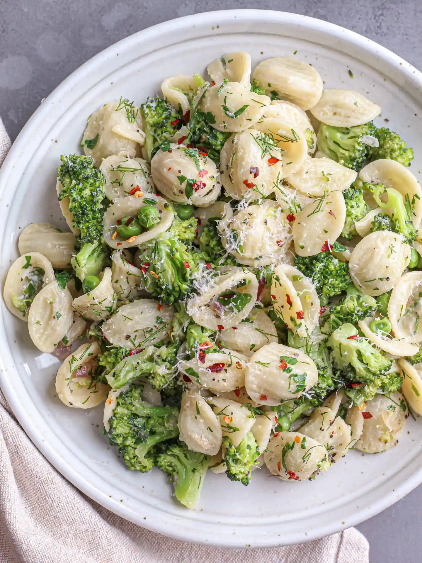 Orecchiette with Broccoli and Peas