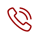 Rote altehrwürdige Telefonmuschel, Symbol für Erreichbarkeit