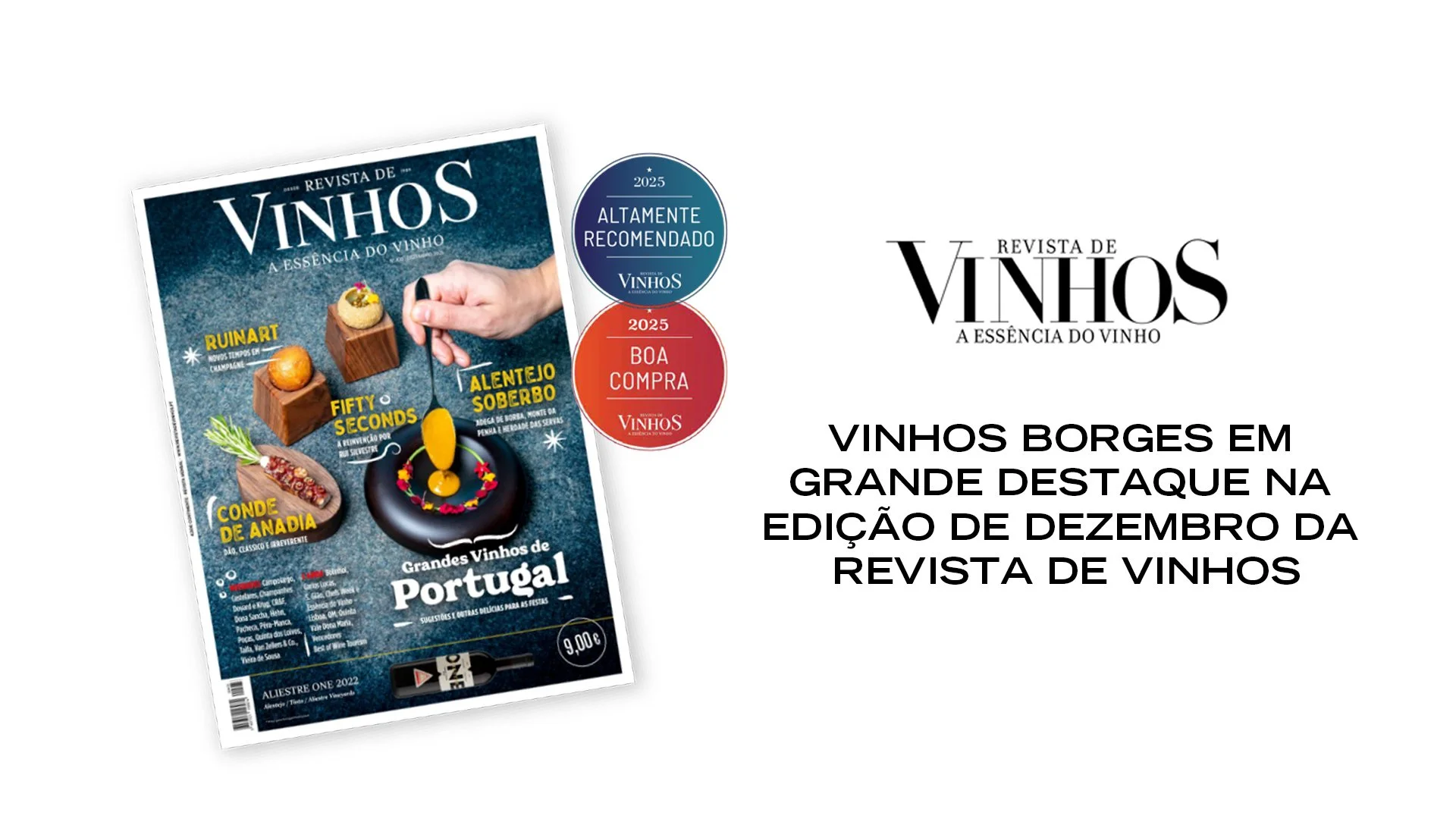Borges Wines Highlighted in Revista de Vinhos