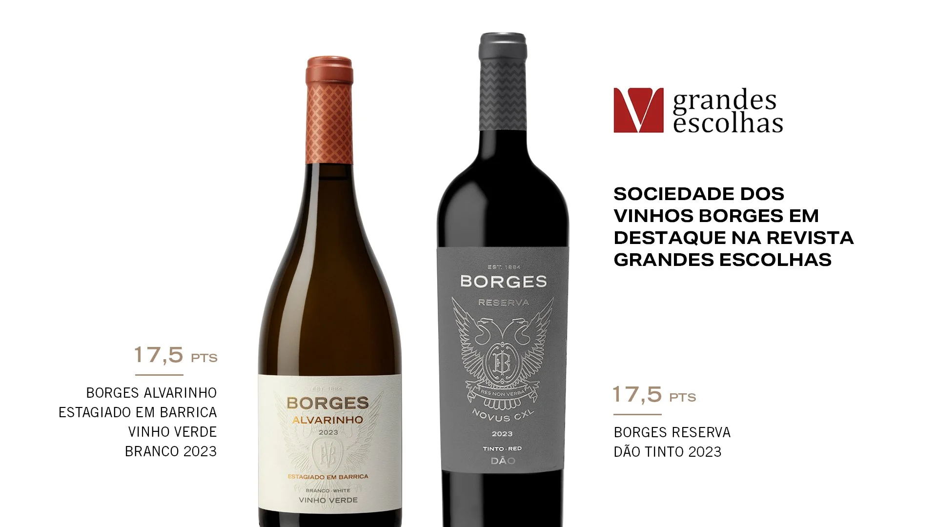 Sociedade dos Vinhos Borges destacada en la revista Grandes Escolhas